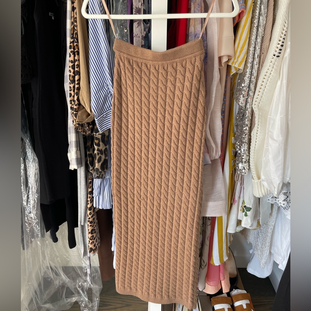Like new Ronny Kobo “Ashley” skirt in camel